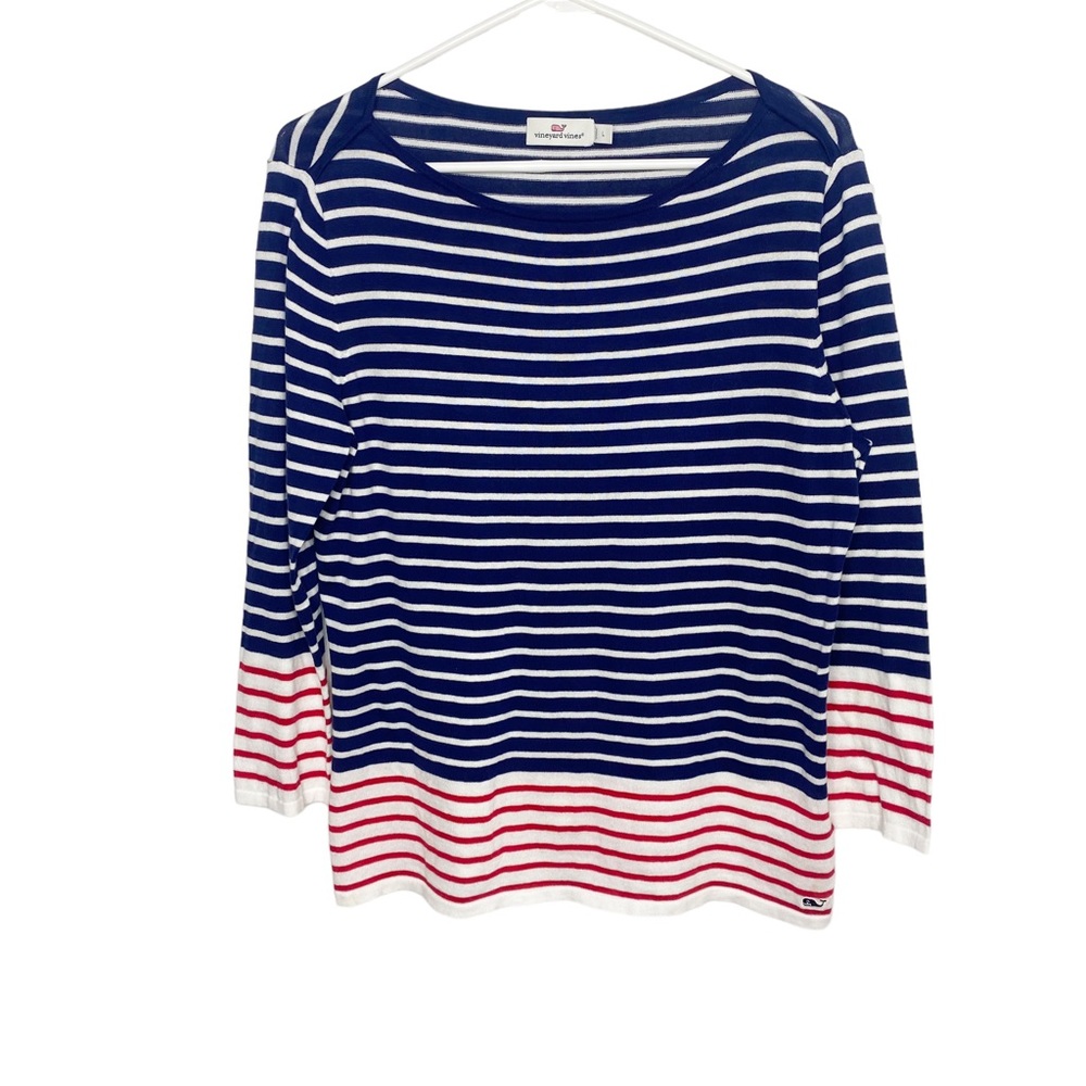 Vineyard Vines striped knit top size large j